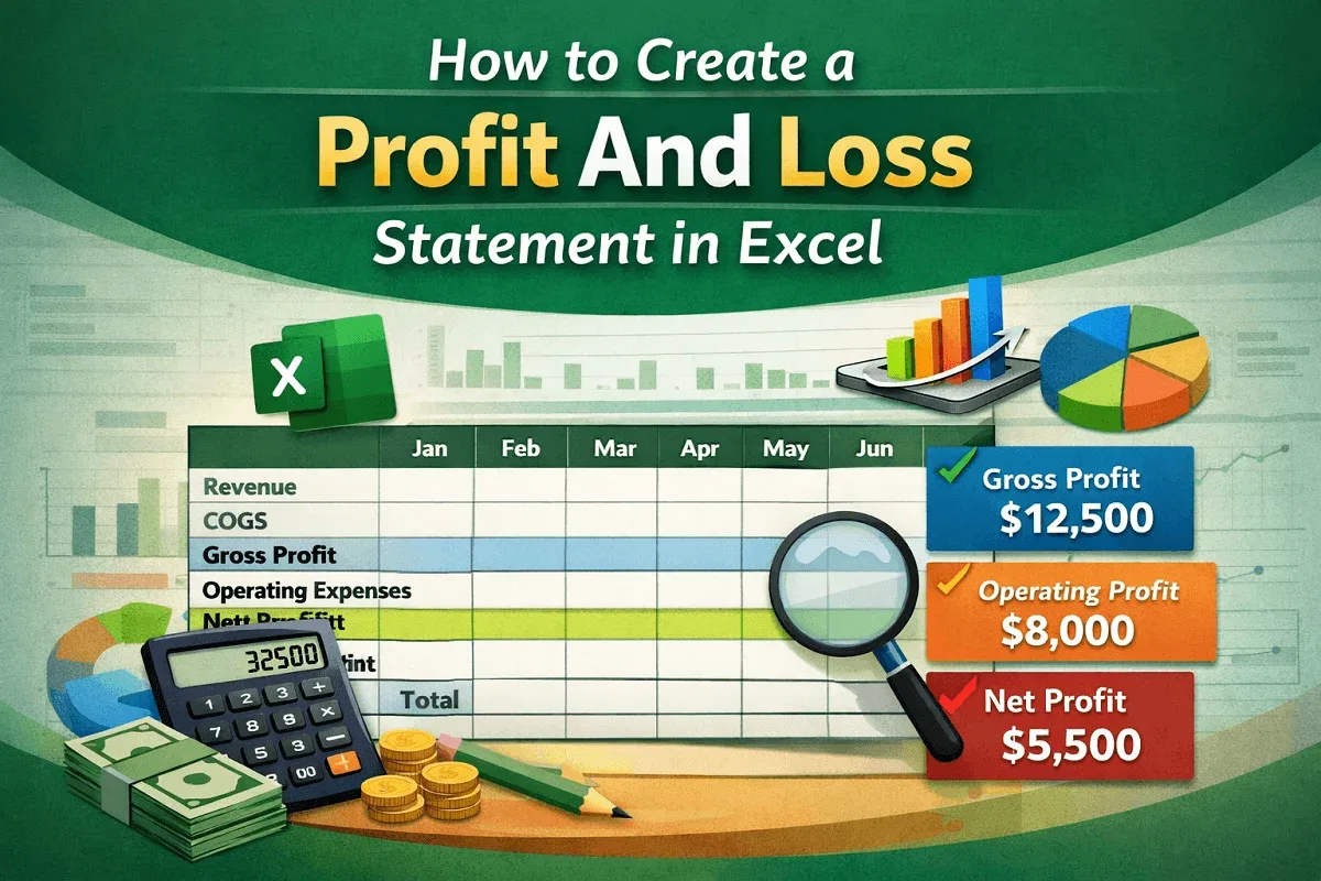 How to Create a Profit And Loss Statement in Excel