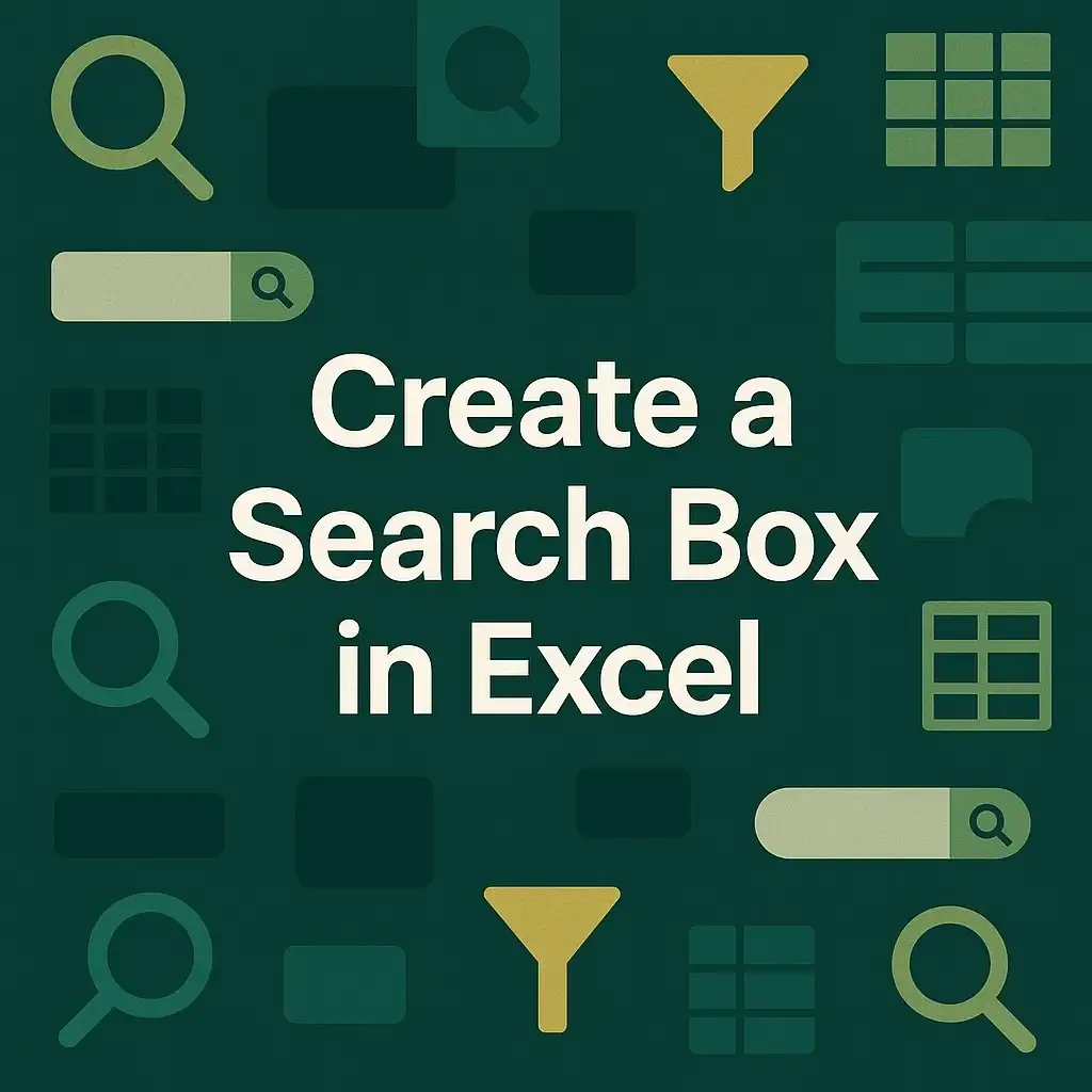 How to Create a Search Box in Excel (4 Different Criteria)