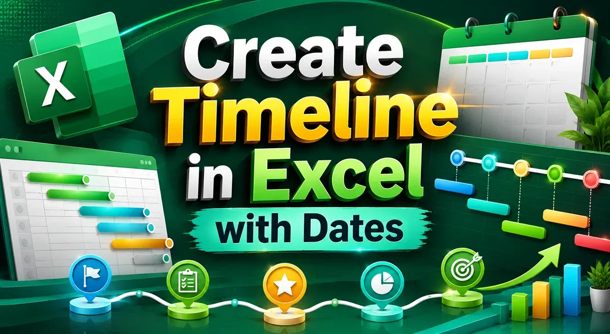 How to Create a Timeline in Excel with Dates (6 Different Ways)