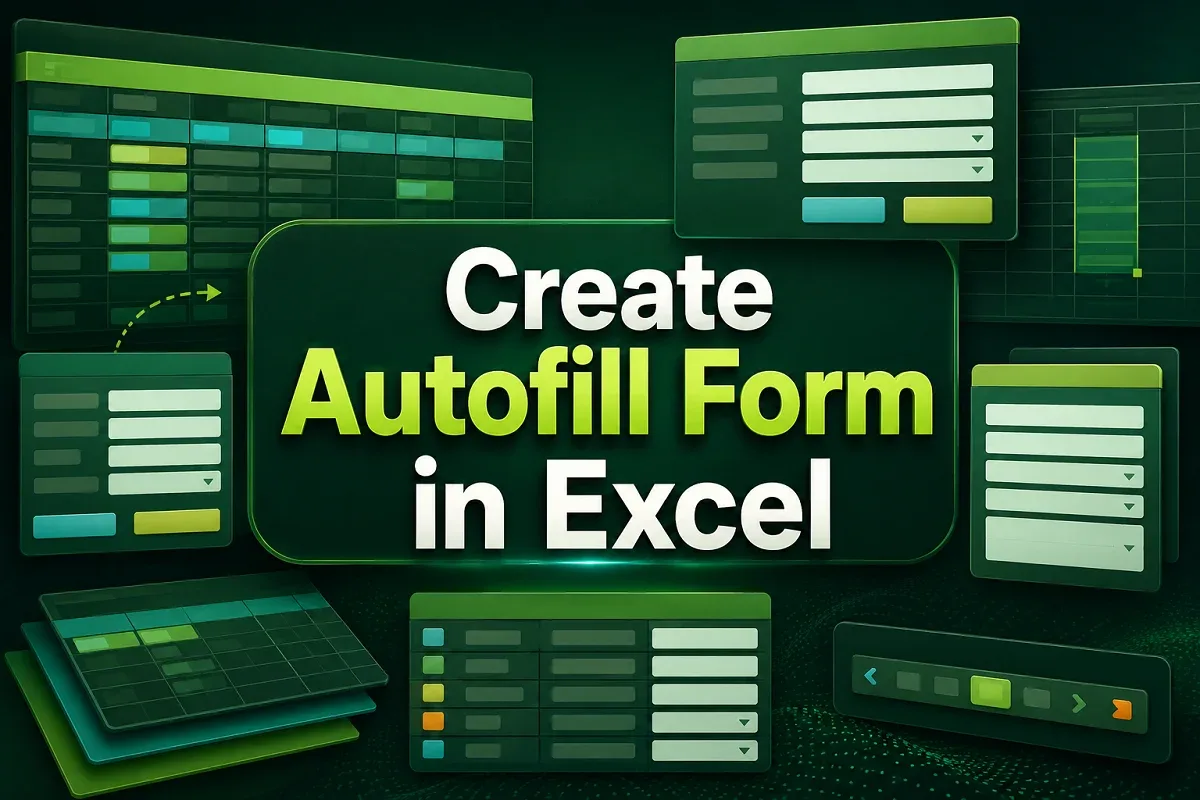 How to Create an Autofill Form in Excel (with Detailed Steps)