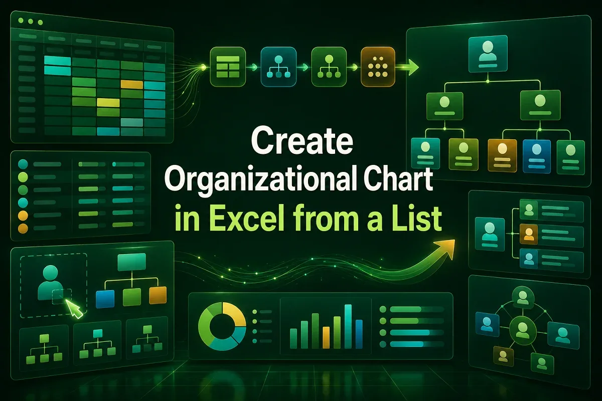How to Create an Organizational Chart in Excel from a List