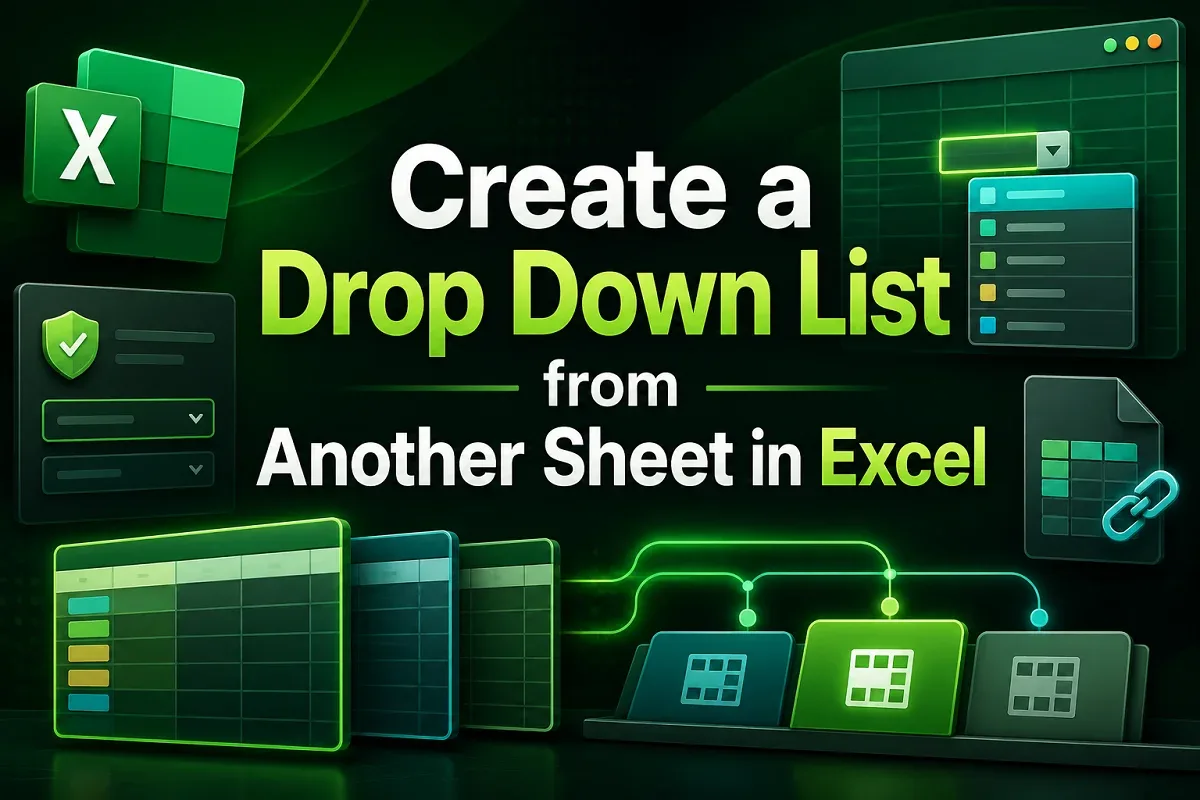 How to Create a Drop-Down List from Another Sheet in Excel