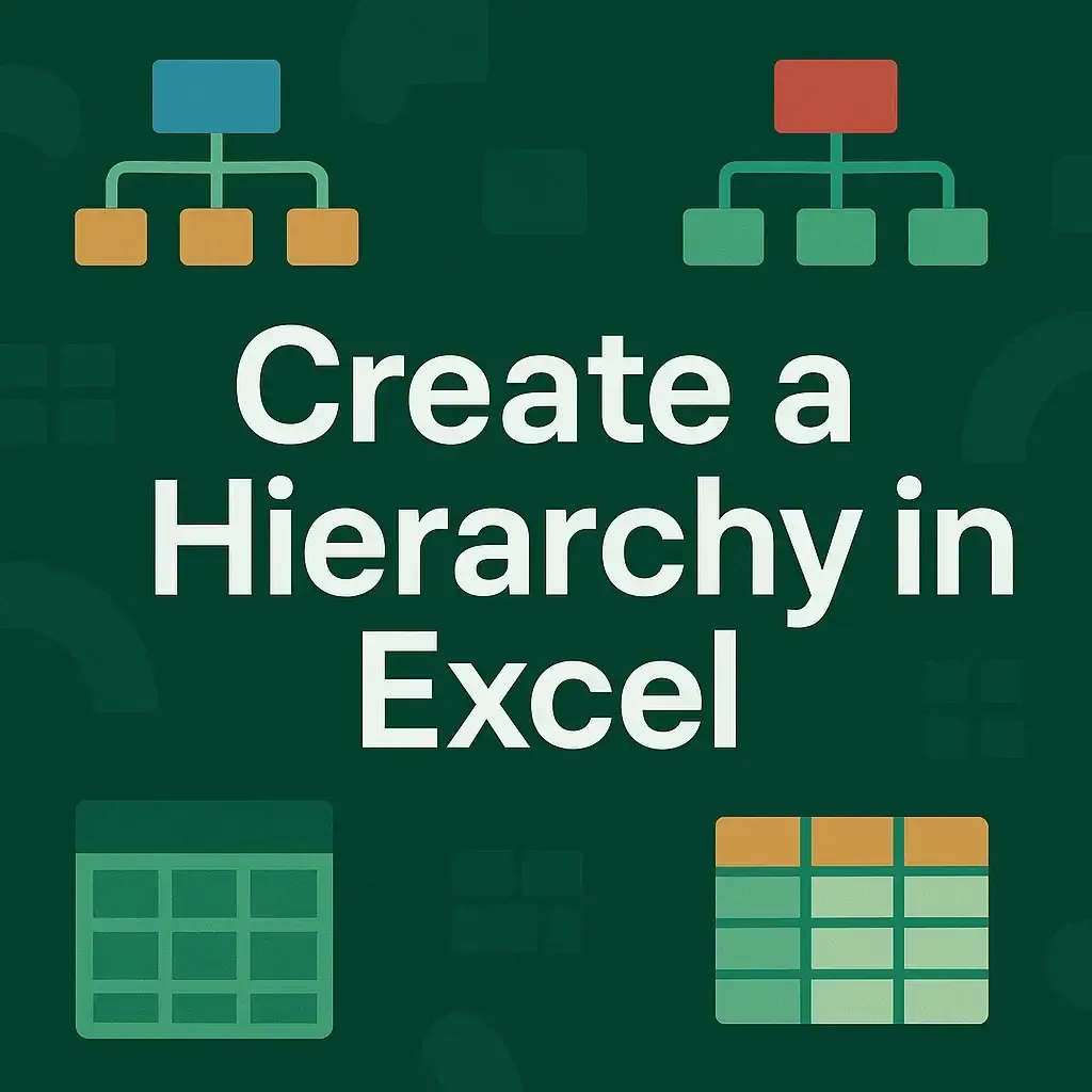 How to Create a Hierarchy in Excel (2 Suitable Ways)