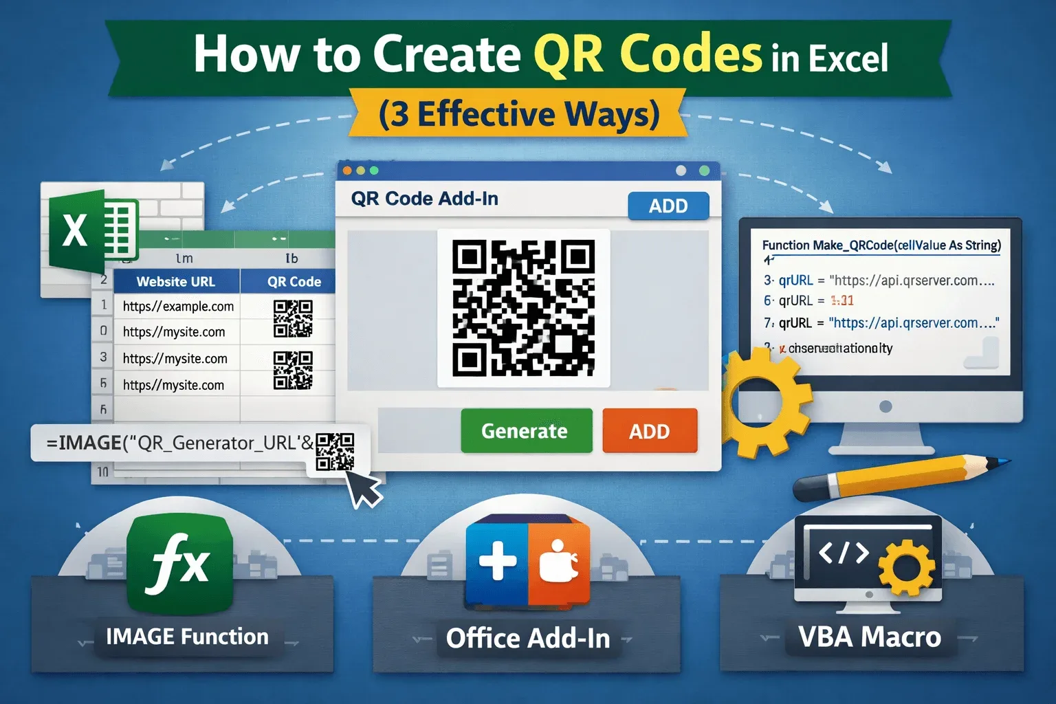 How to Create QR Codes in Excel (3 Effective Ways)