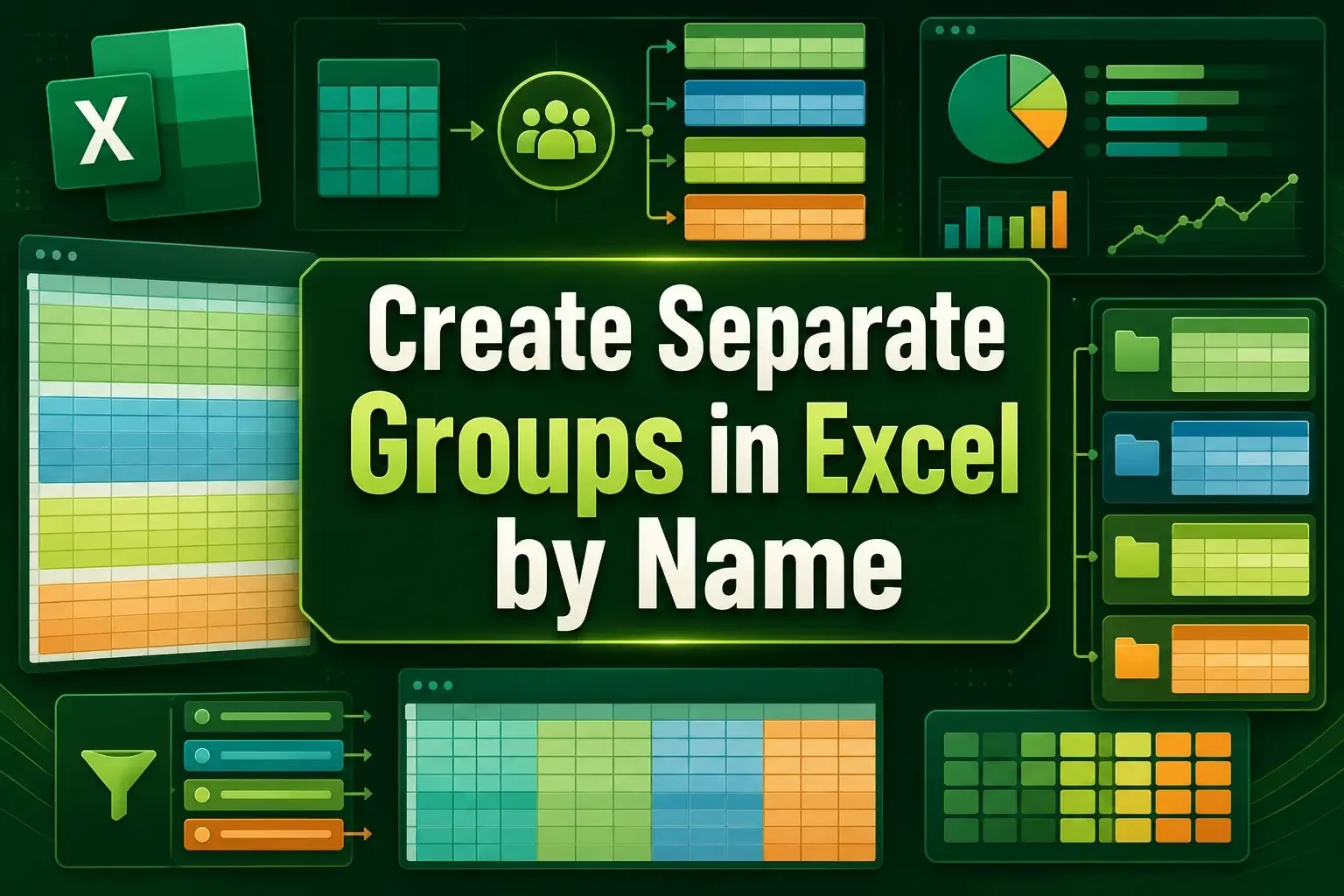 How to Create Separate Groups by Name​ in Excel