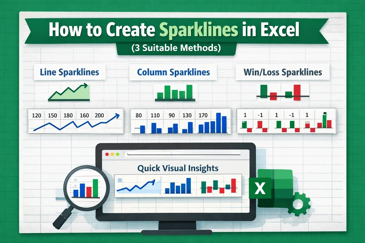 How to Create Sparklines in Excel (3 Suitable Methods)