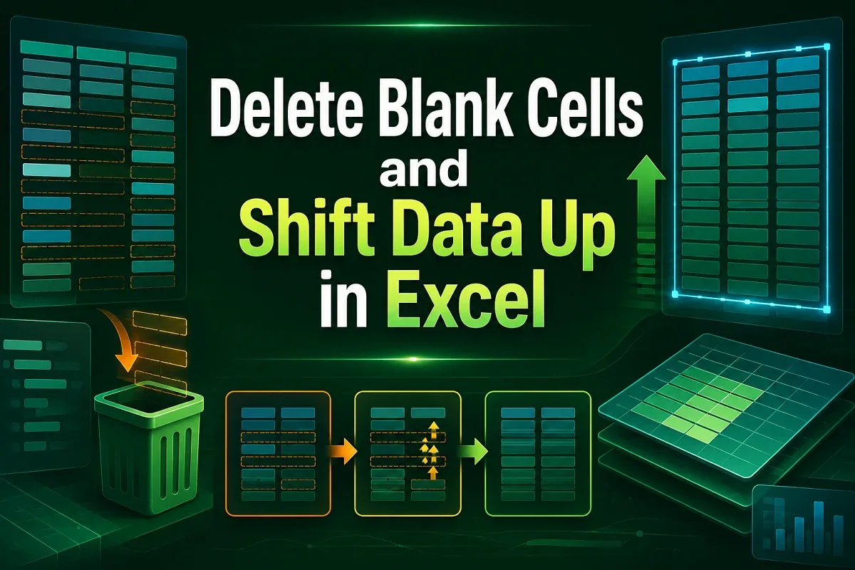 How to Delete Blank Cells in Excel and Shift Data Up