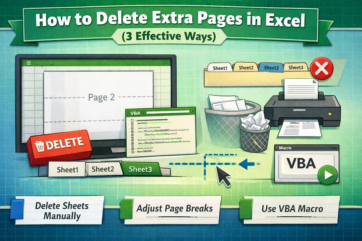How to Delete Extra Pages in Excel (3 Effective Ways)