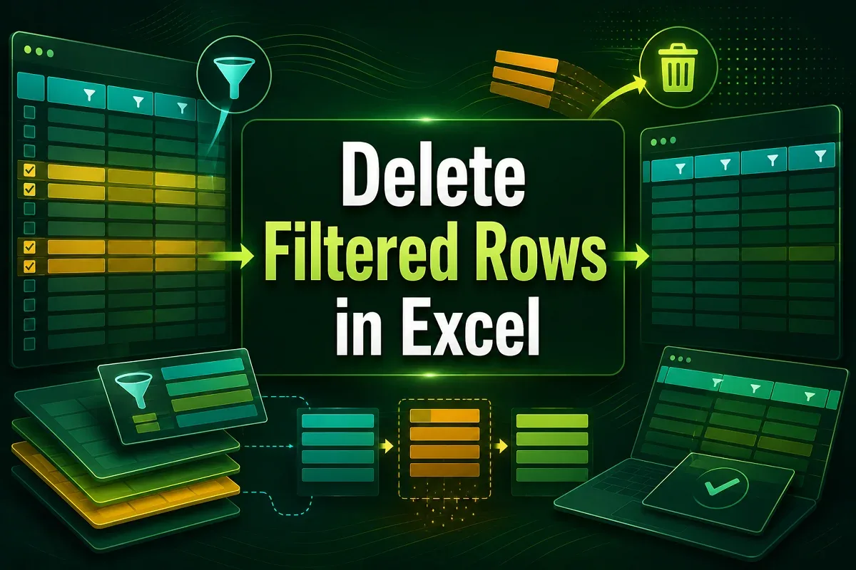 How to Delete Filtered Rows in Excel (4 Suitable Ways)
