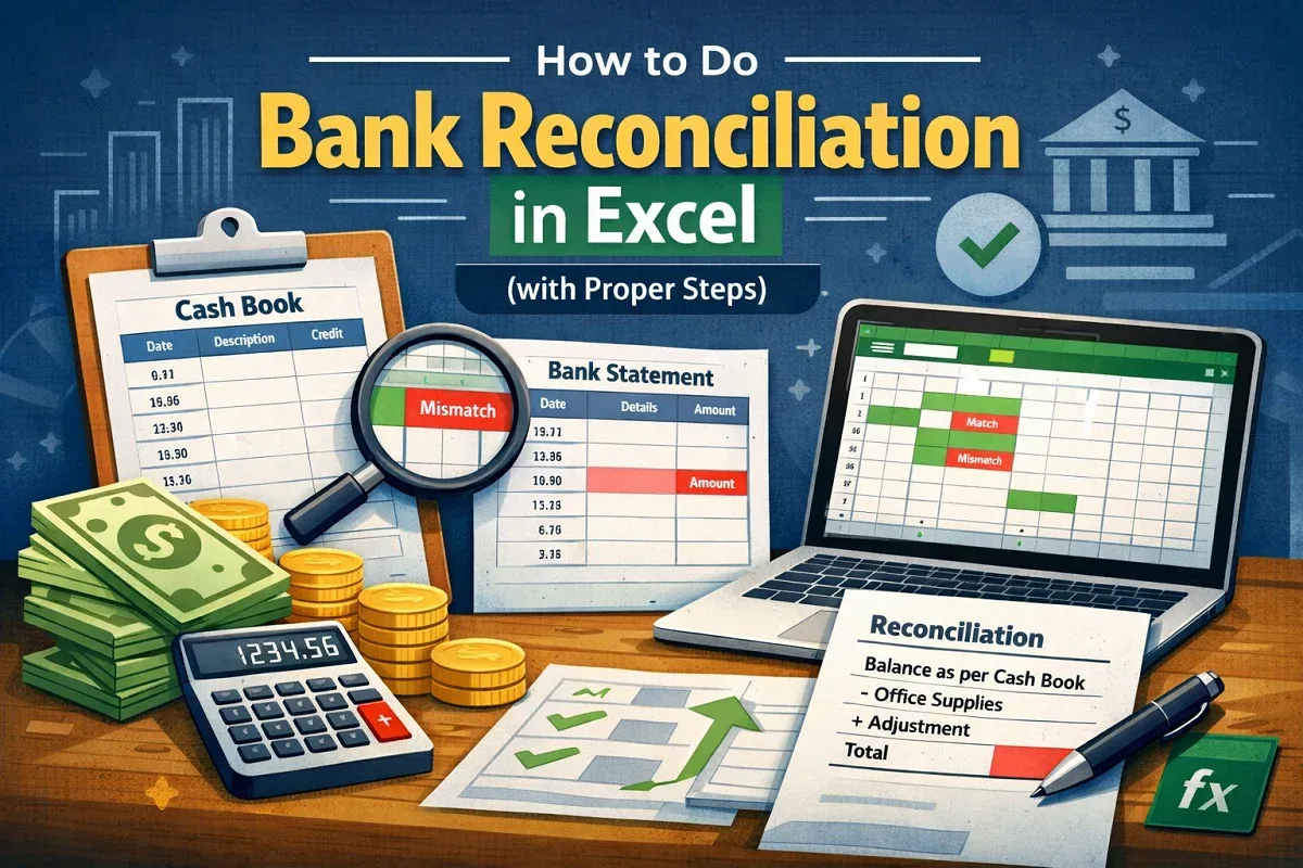 How to Do Bank Reconciliation in Excel (with Proper Steps)