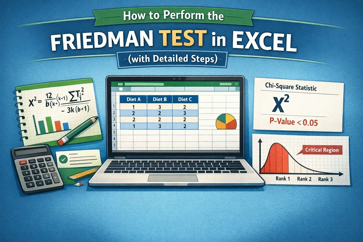 How to Perform the Friedman Test in Excel (with Detailed Steps)