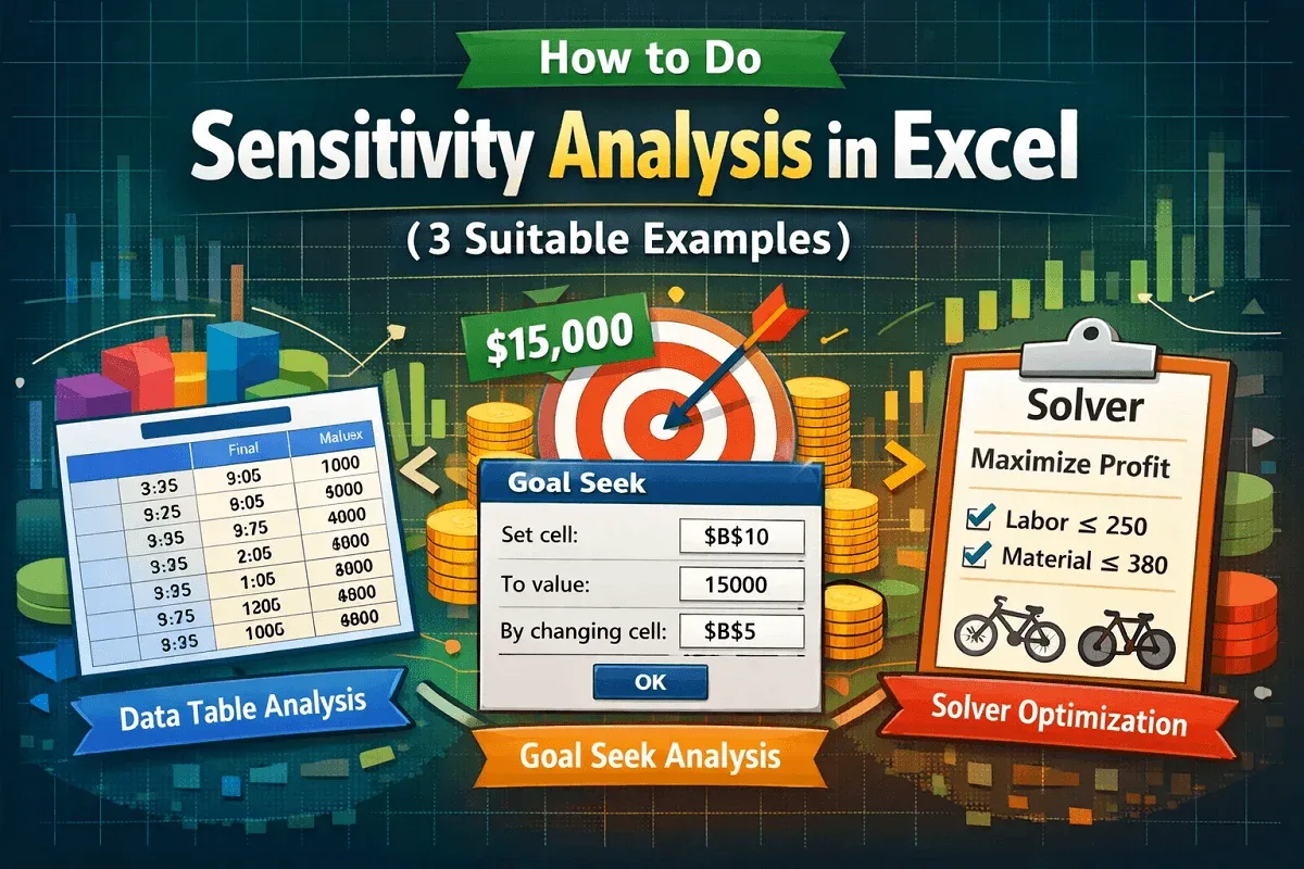 How to Do Sensitivity Analysis in Excel (3 Suitable Examples)