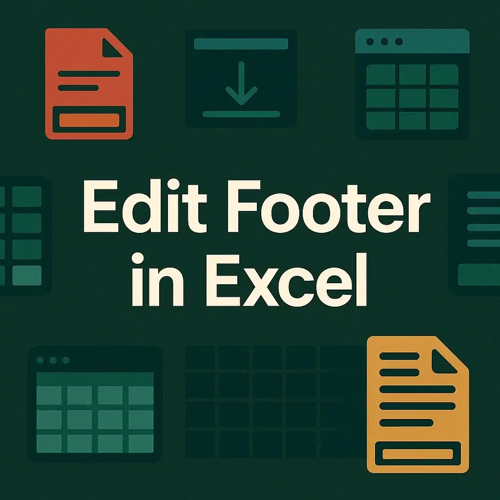 How to Edit Footer in Excel (3 Simple Approaches)