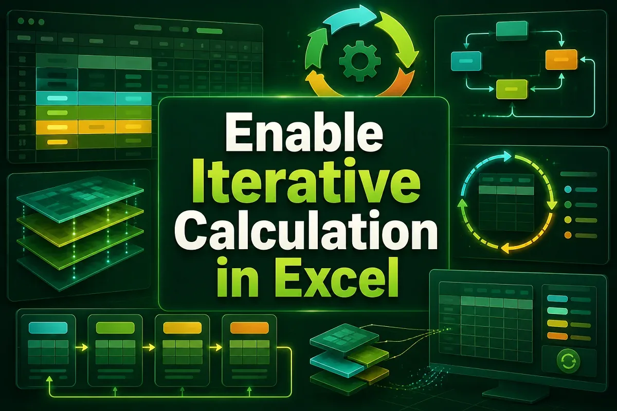 How to Enable Iterative Calculation in Excel (for All Versions)