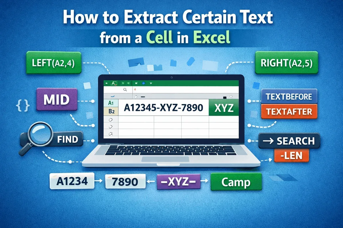 How to Extract Certain Text from a Cell in Excel