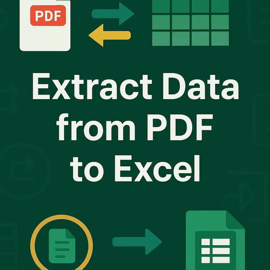 How to Extract Data from PDF to Excel (4 Simple Methods)