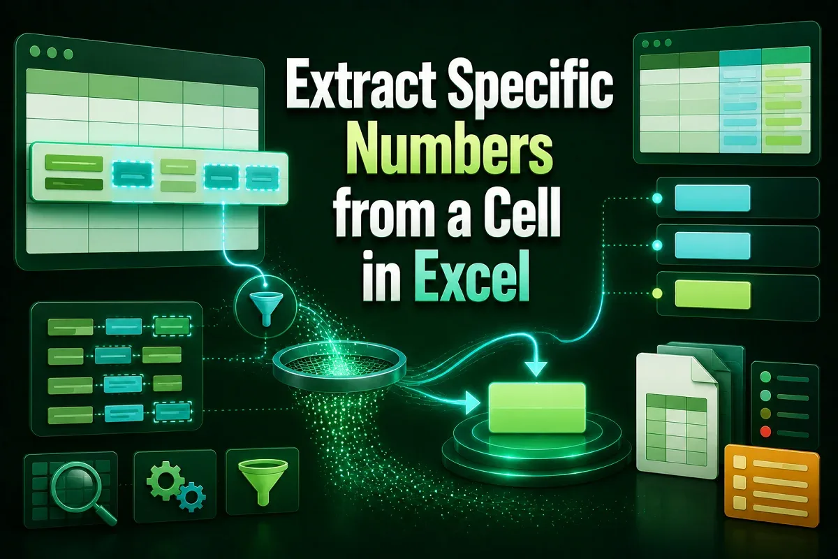 How to Extract Specific Numbers from a Cell in Excel