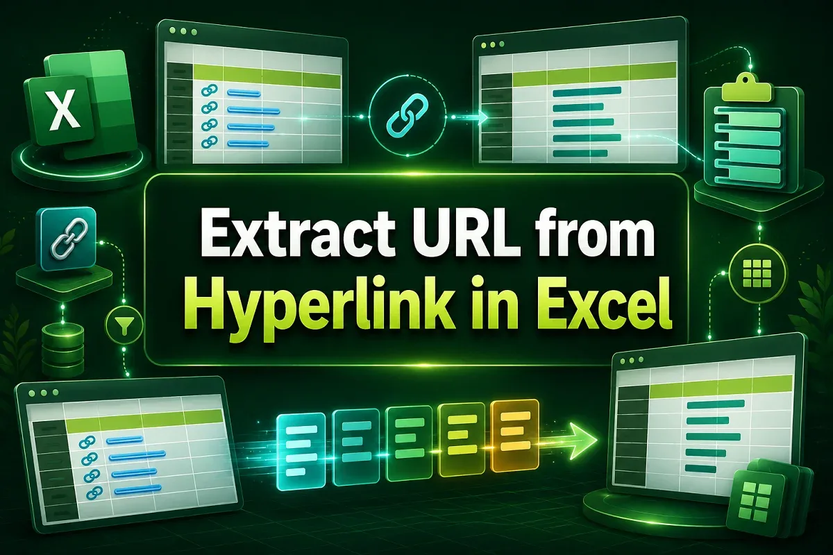 How to Extract URL from Hyperlink in Excel (3 Simple Ways)