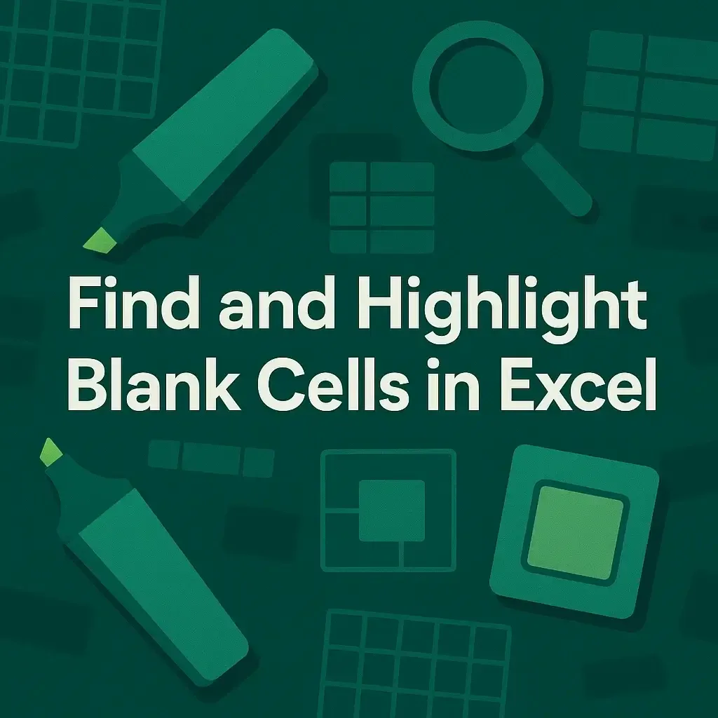 How to Find and Highlight Blank Cells in Excel (7 Easy Ways)