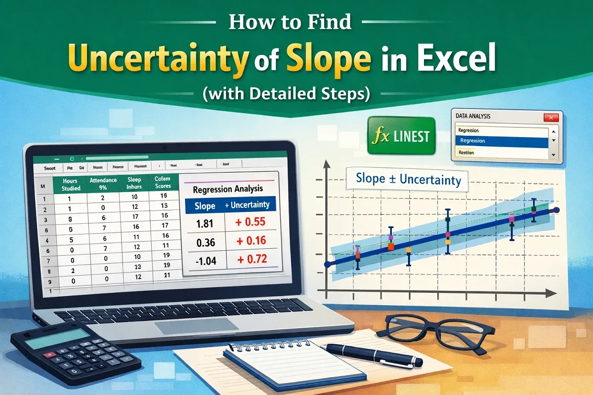 How to Find Uncertainty of Slope in Excel (with Detailed Steps)