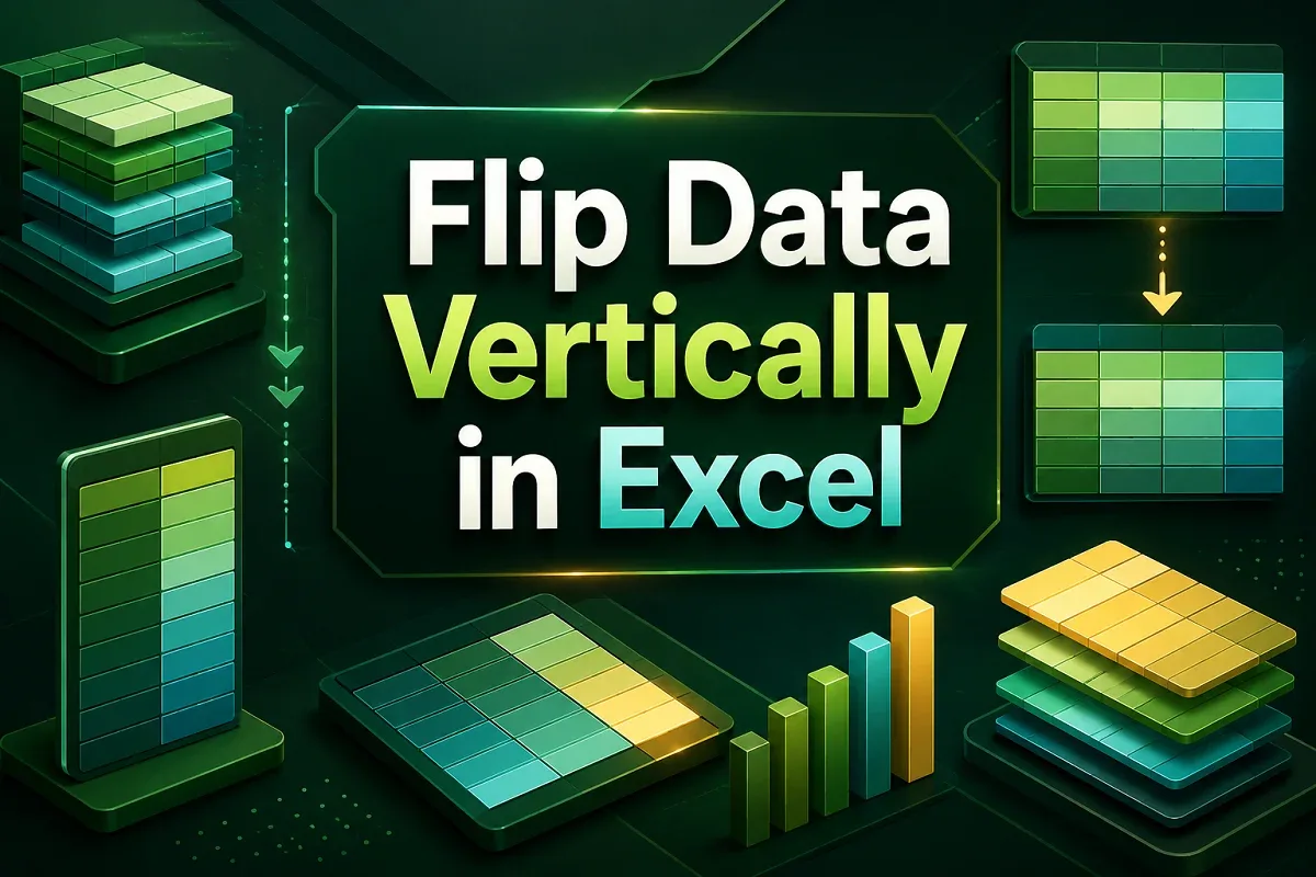 How to Flip Data Vertically in Excel (4 Quick Tricks)