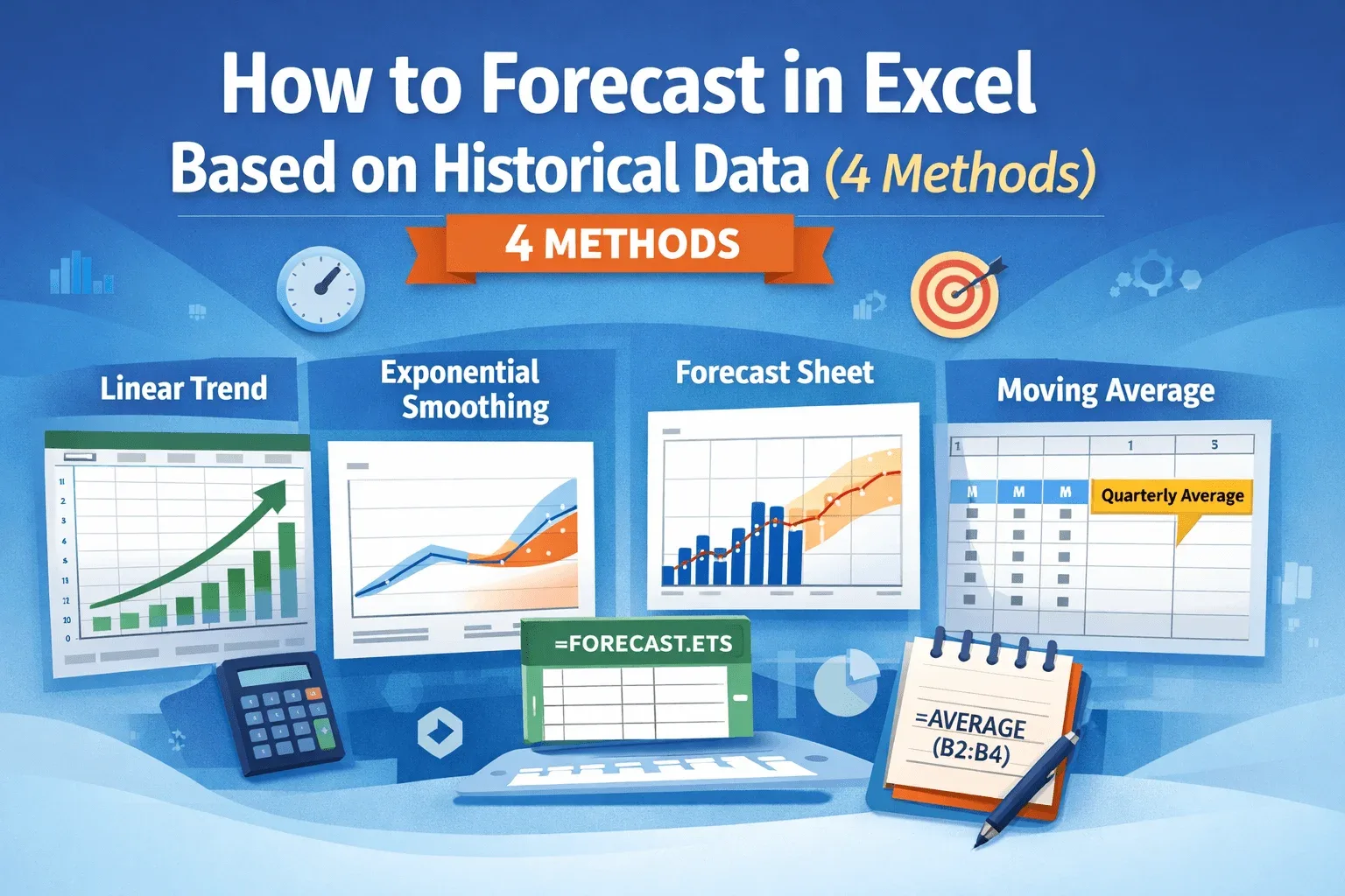 How to Forecast in Excel Based on Historical Data (4 Methods)