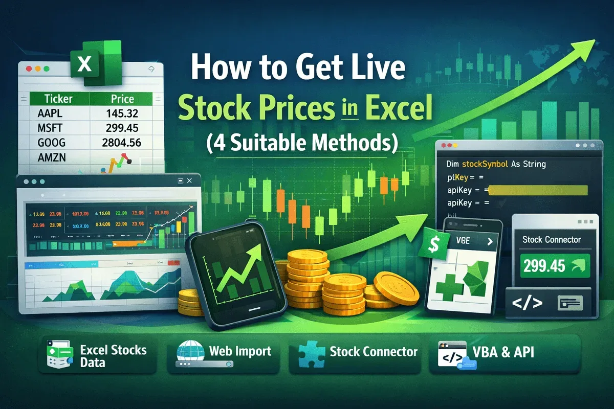 How to Get Live Stock Prices in Excel (4 Suitable Methods)
