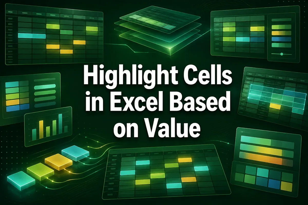 How to Highlight Cells in Excel Based on Value (9 Examples)