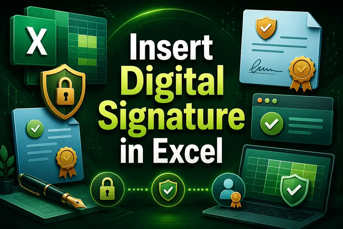 How to Insert Digital Signature in Excel (6 Easy Ways)