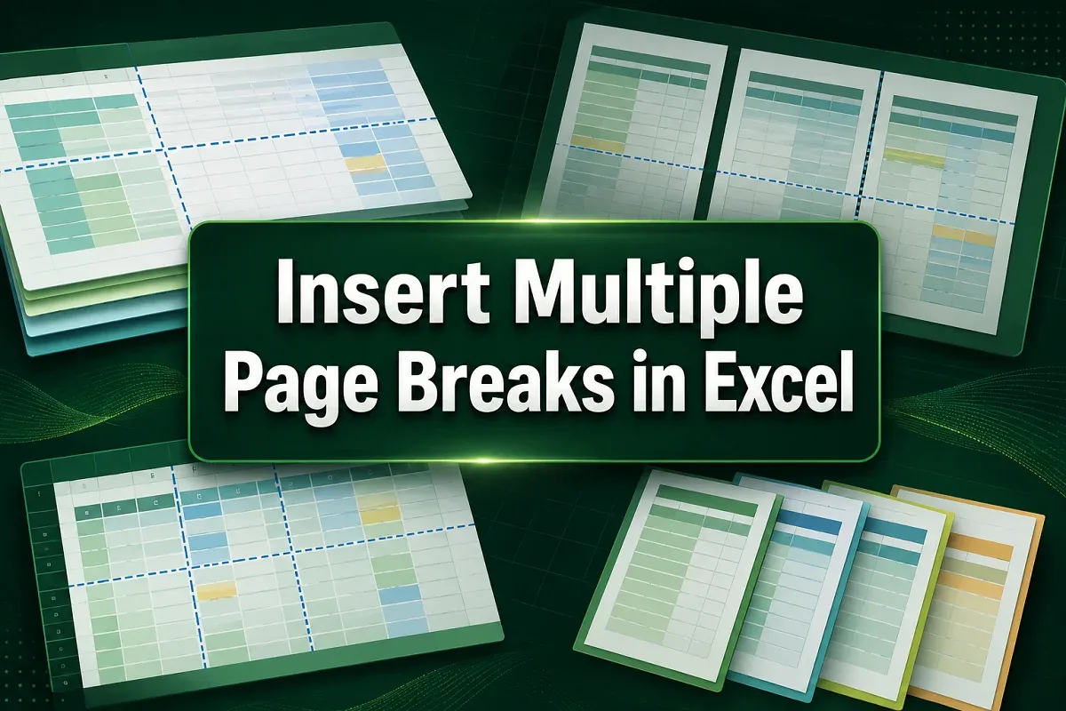 How to Insert Multiple Page Breaks in Excel (4 Easy Tricks)