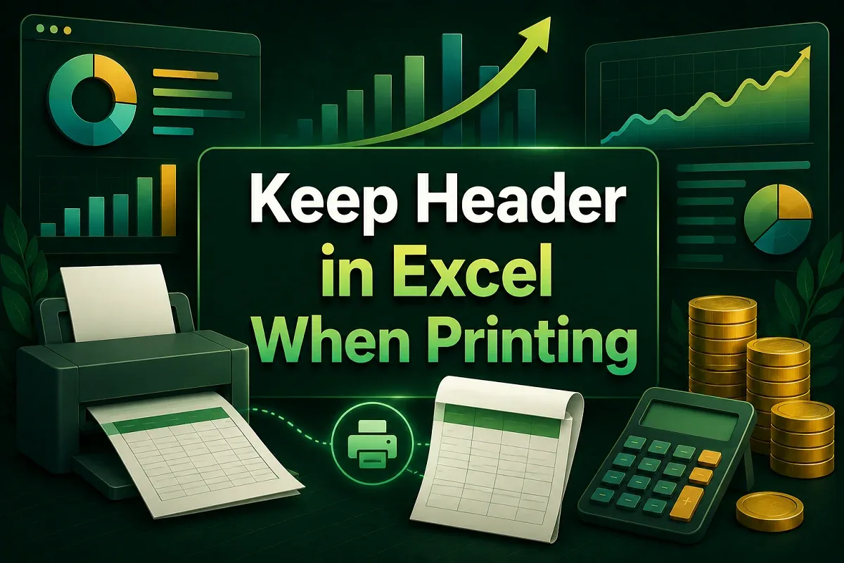 How to Keep Header in Excel When Printing (2 Quick Methods)