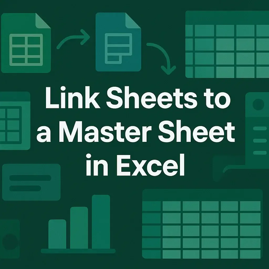 How to Link Sheets to a Master Sheet in Excel (2 Examples)
