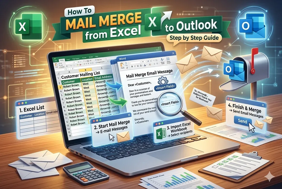 How To Mail Merge from Excel to Outlook (with Step by Step Guide)