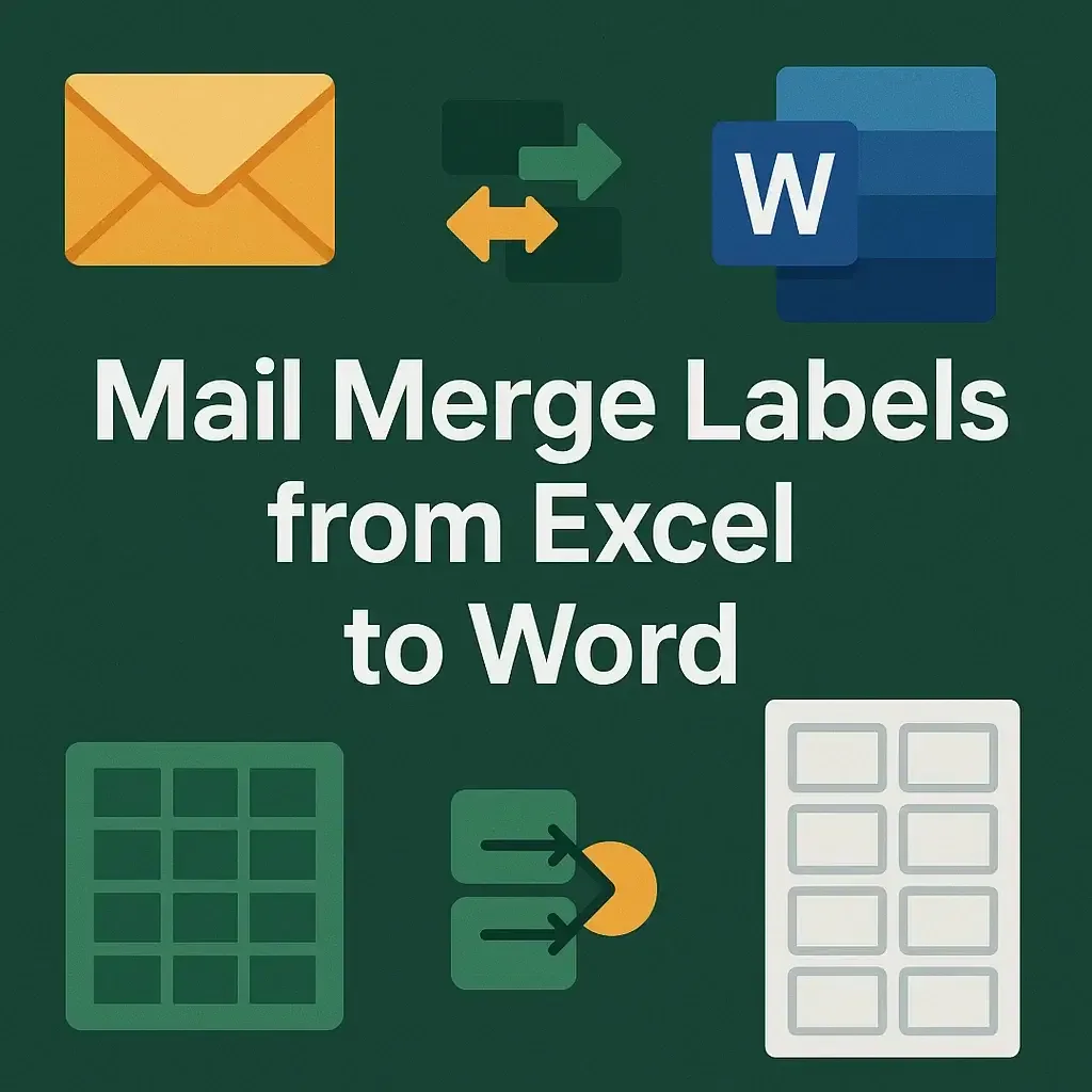 How to Mail Merge Labels from Excel to Word (with Easy Steps)