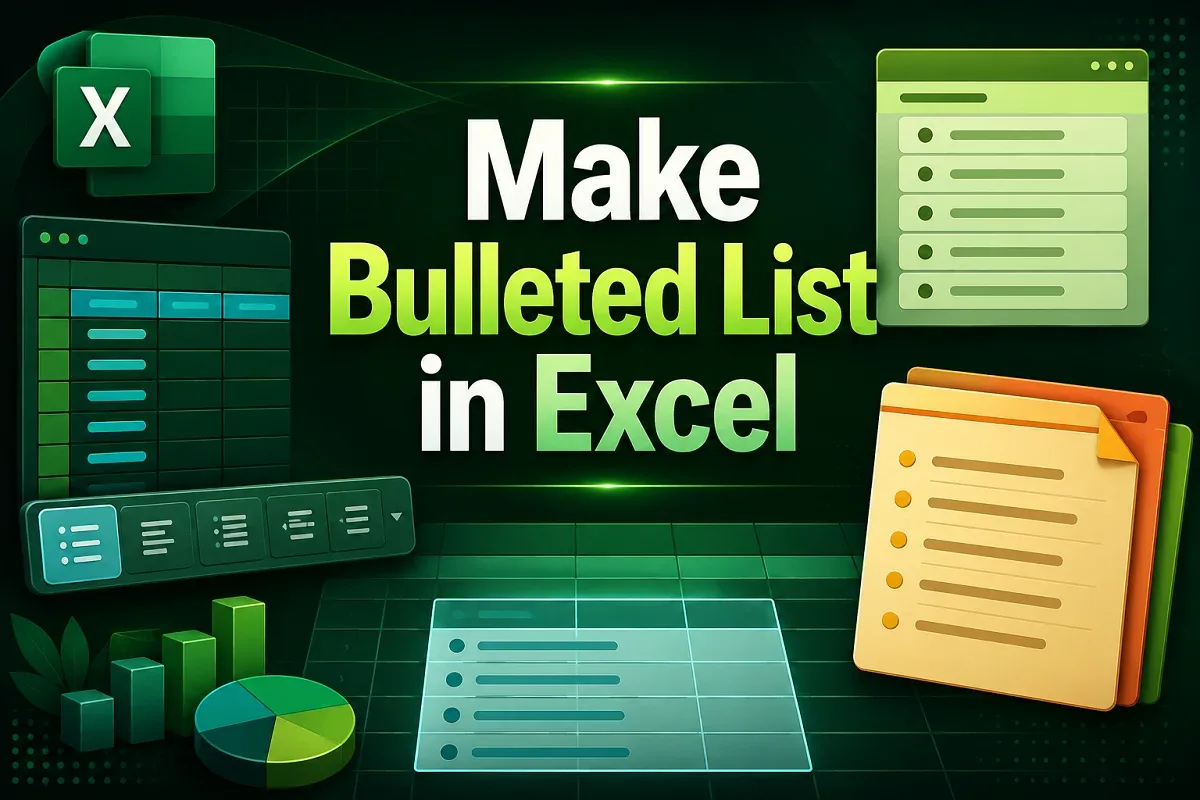 How to Make a Bulleted List in Excel (5 Simple Tricks)