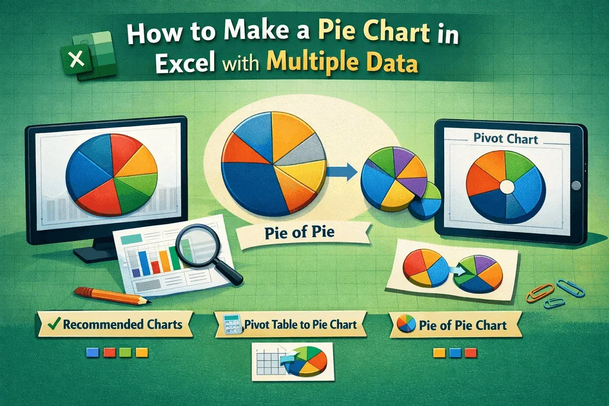 How to Make a Pie Chart in Excel with Multiple Data