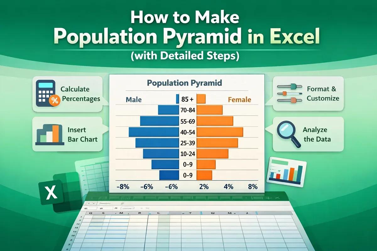 How to Make a Population Pyramid in Excel (with Detailed Steps)