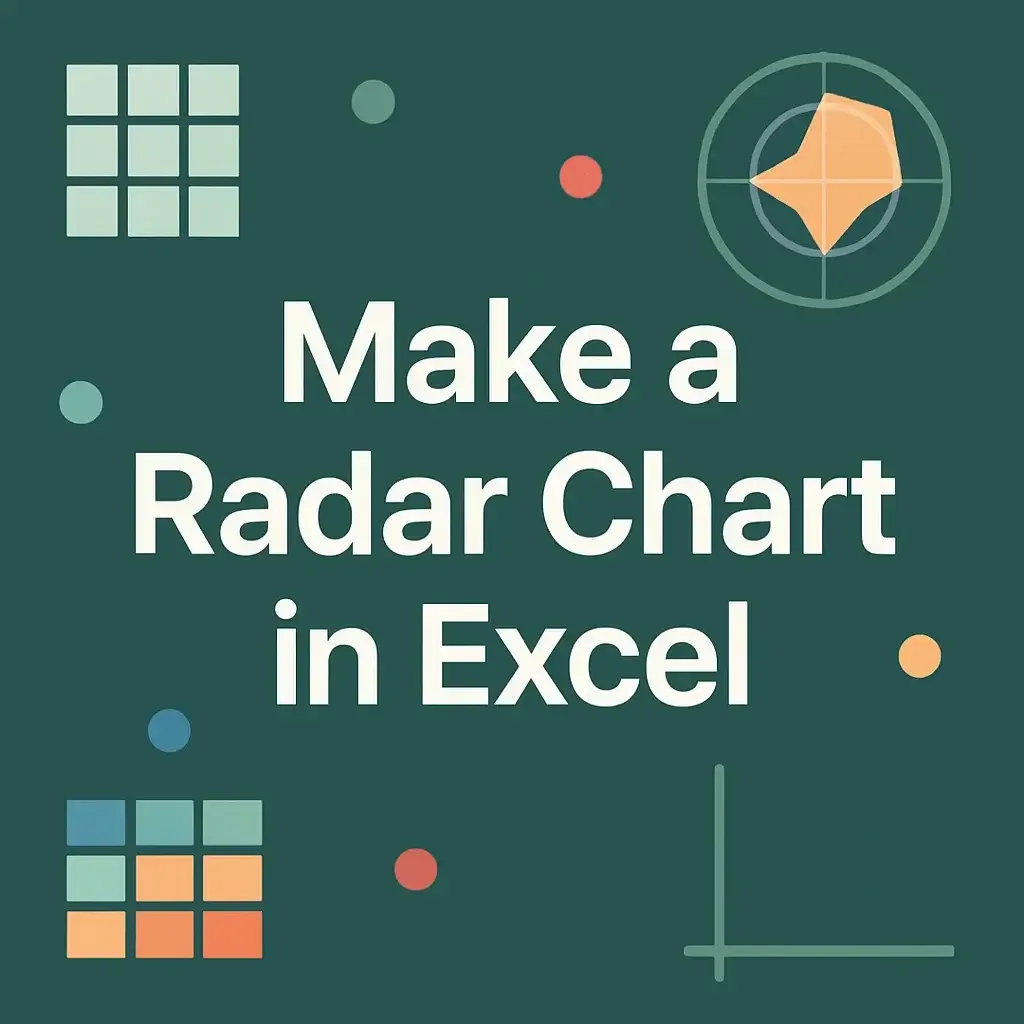 How to Make a Radar Chart in Excel (with Easy Steps)