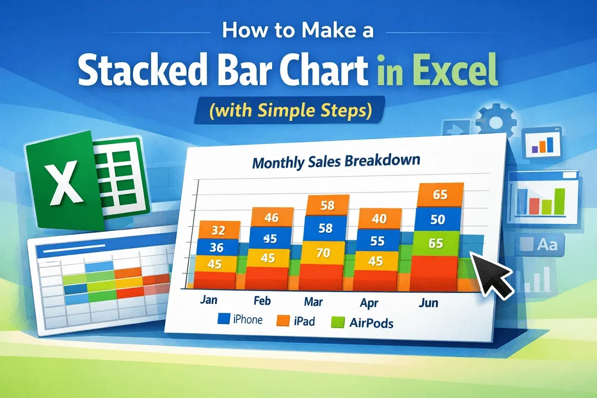 How to Make a Stacked Bar Chart in Excel (with Simple Steps)