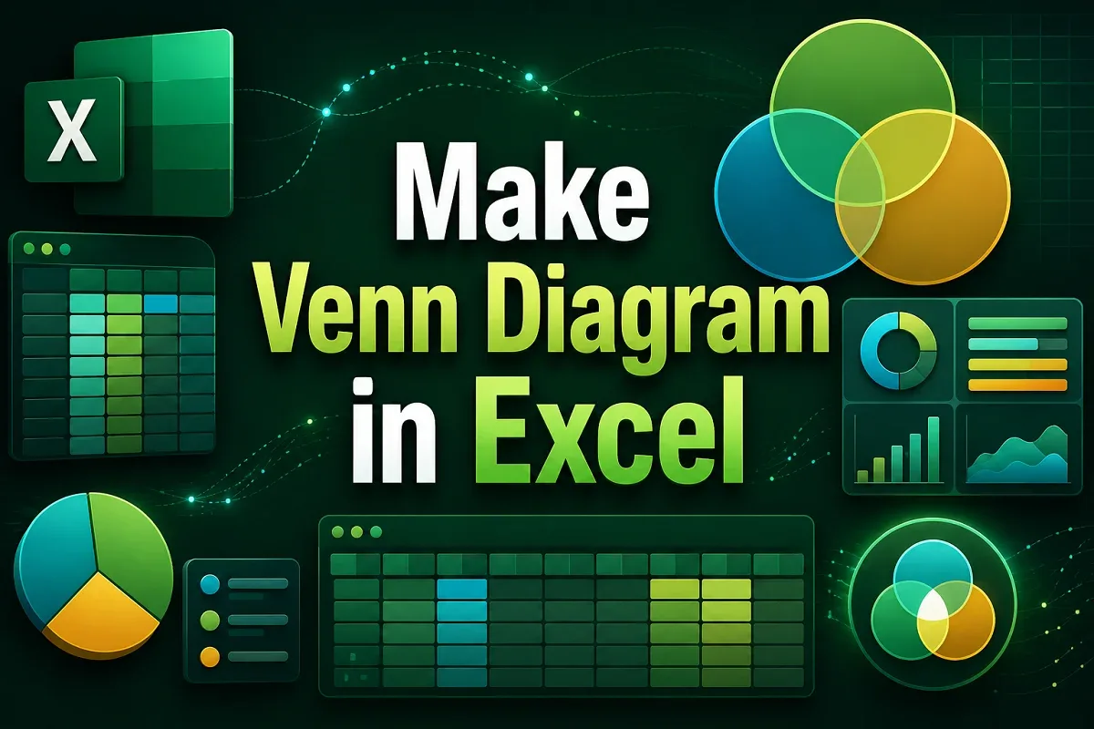 How to Make a Venn Diagram in Excel (2 Easy Methods)