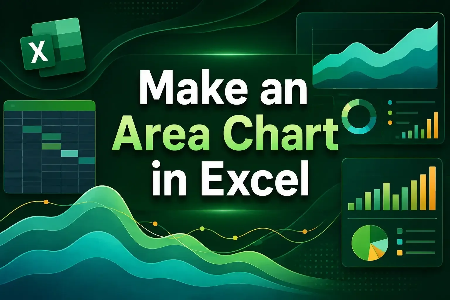 How to Make an Area Chart in Excel (3 Different Examples)