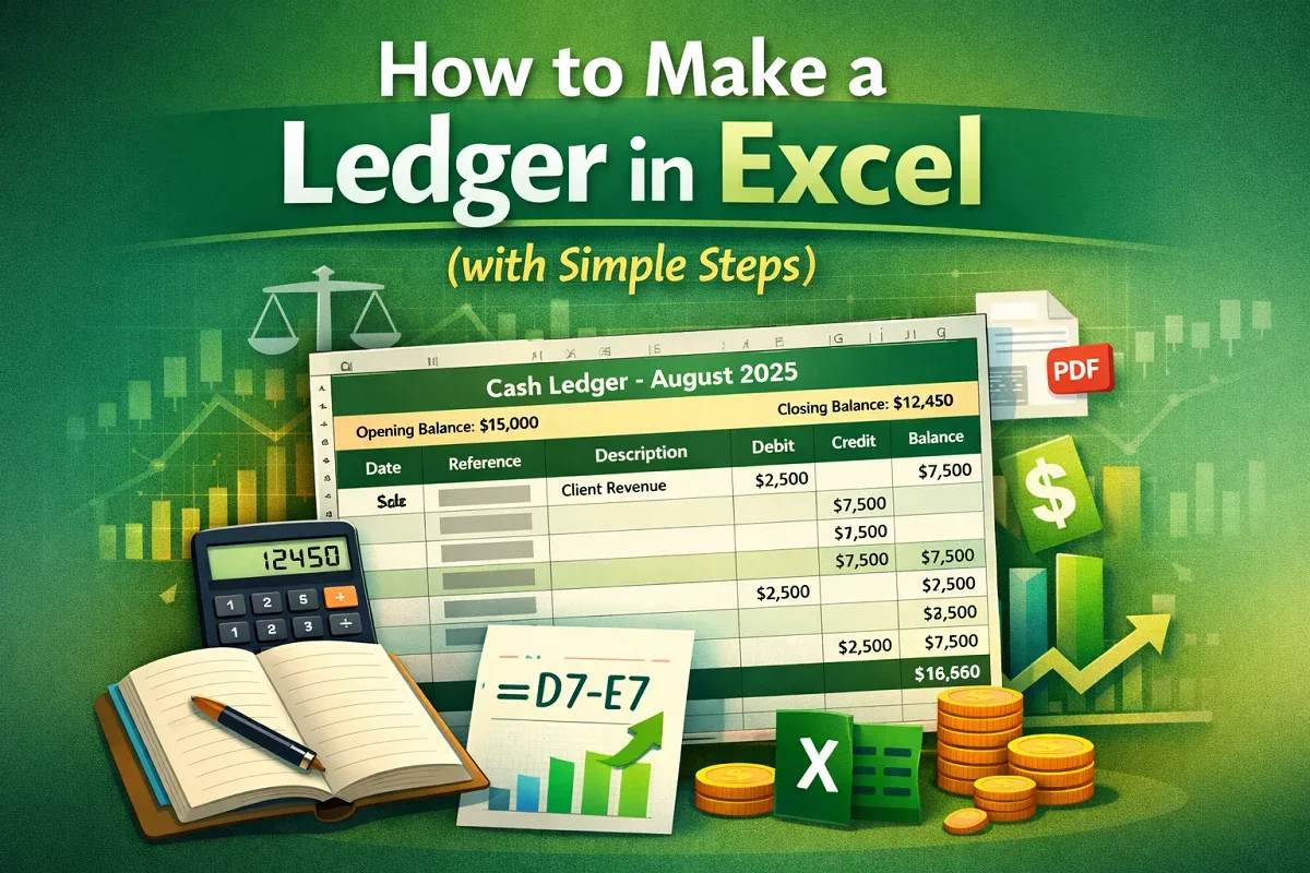 How to Make a Ledger in Excel (with Simple Steps)