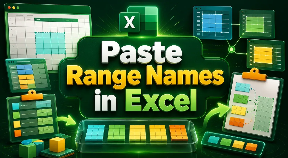 How to Paste Range Names in Excel (3 Simple Tricks)