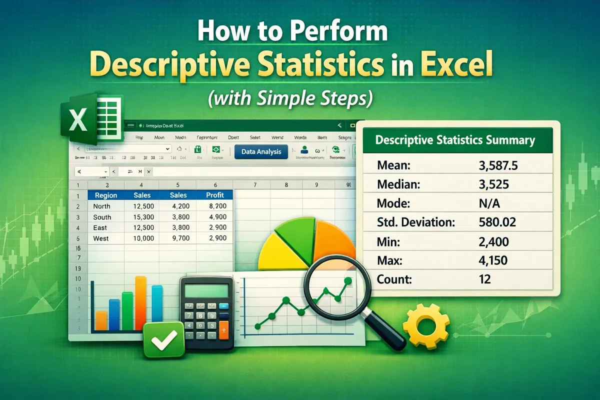 How to Perform Descriptive Statistics in Excel (with Simple Steps)