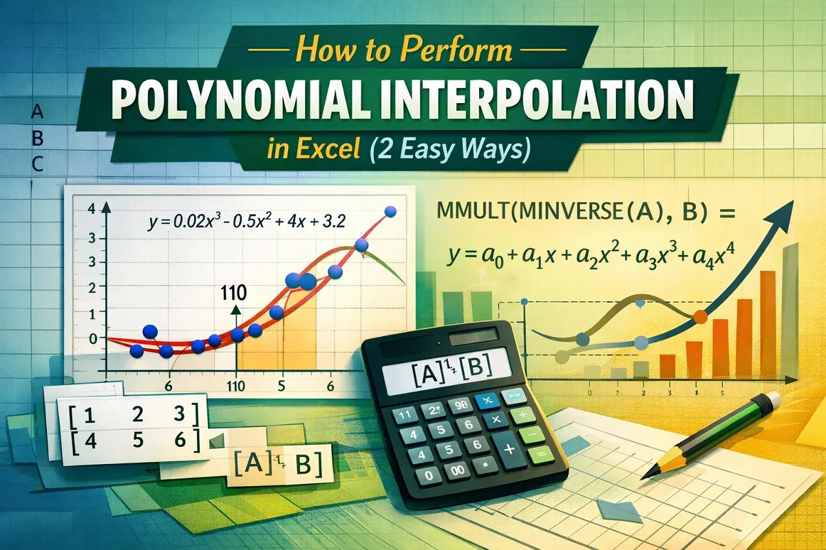 How to Perform Polynomial Interpolation in Excel (2 Easy Ways)