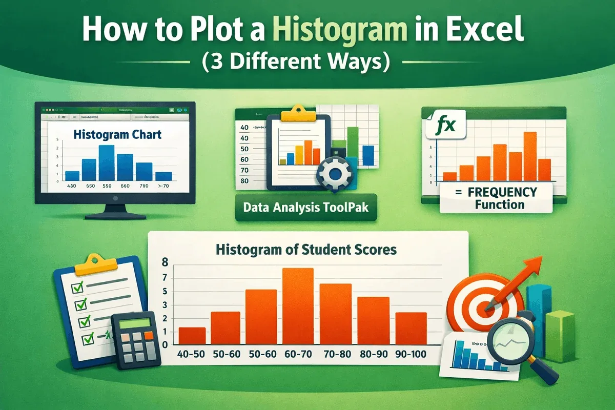 How to Plot a Histogram in Excel (3 Different Ways)