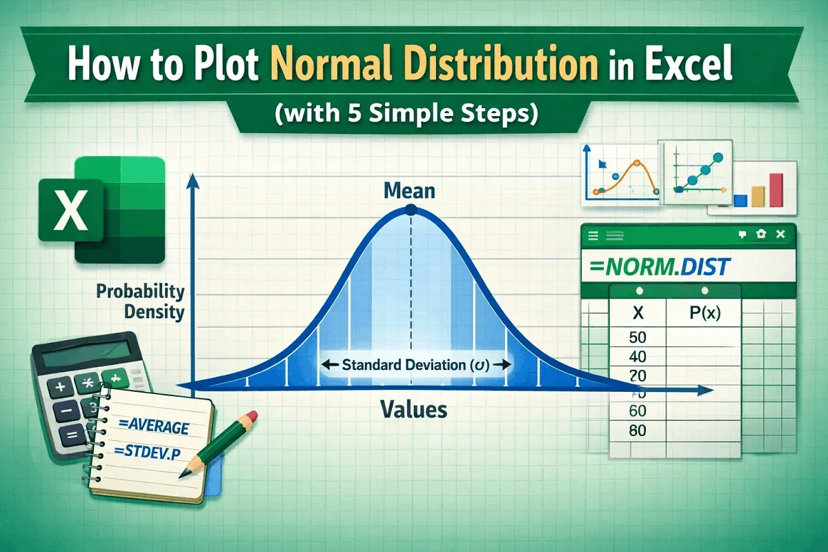 How to Plot Normal Distribution in Excel (with 5 Simple Steps)