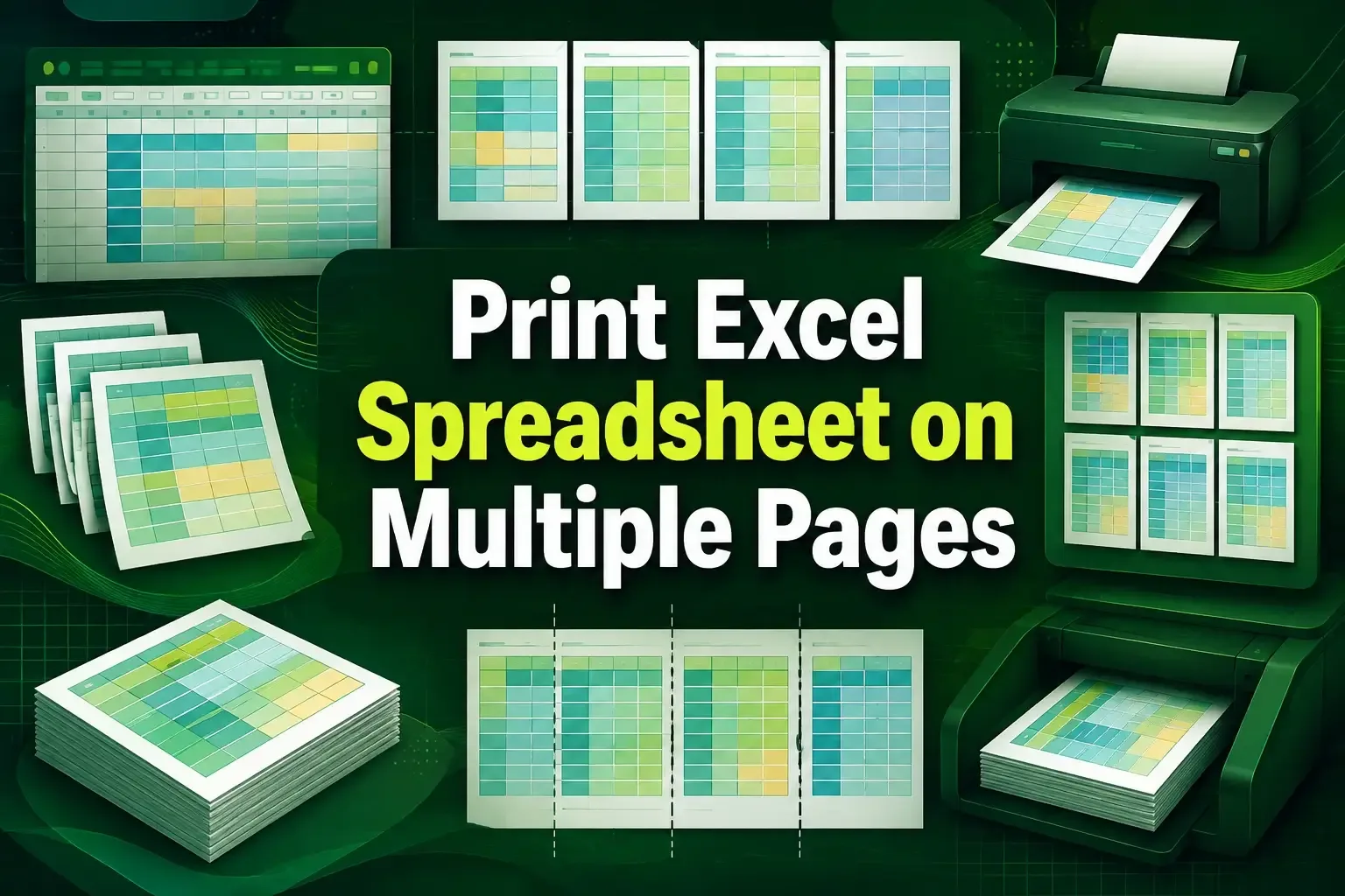 How to Print Excel Spreadsheet on Multiple Pages (3 Techniques)