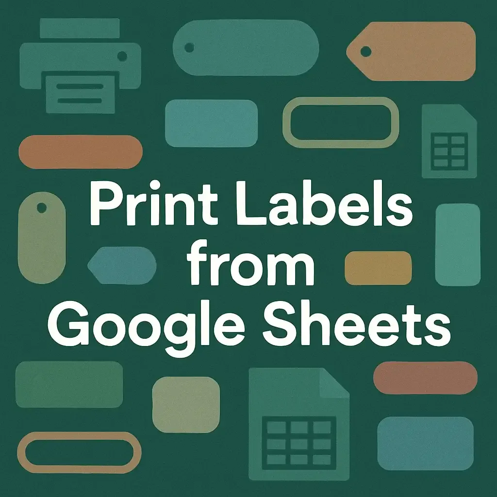 How to Print Labels from Google Sheets (3 Quick Methods)