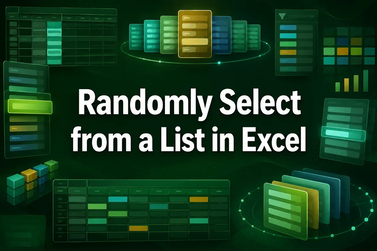 How to Randomly Select from a List in Excel (5 Useful Ways)